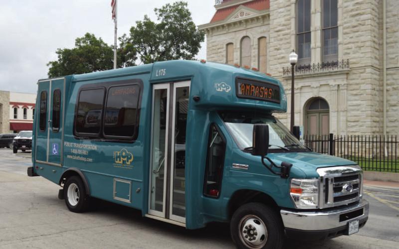 Changes have been made to the transportation services available to Lampasas County residents by “The HOP.” A revised funding request has been approved by the county that will help return the bus service to rural residents in 2026. ERICK MITCHELL | DISPATCH RECORD