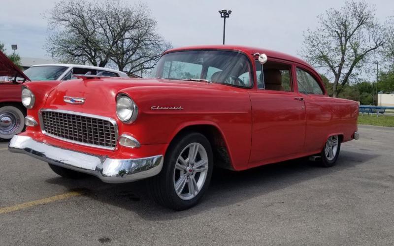 This 1955 Chevy, owned by Bill Henderson, is expected to be present for the Classics at the Classic Car Show. Henderson bought the car when he was 13 and obtained his license at age 14 the following June. He has had the vehicle ever since. COURTESY PHOTO