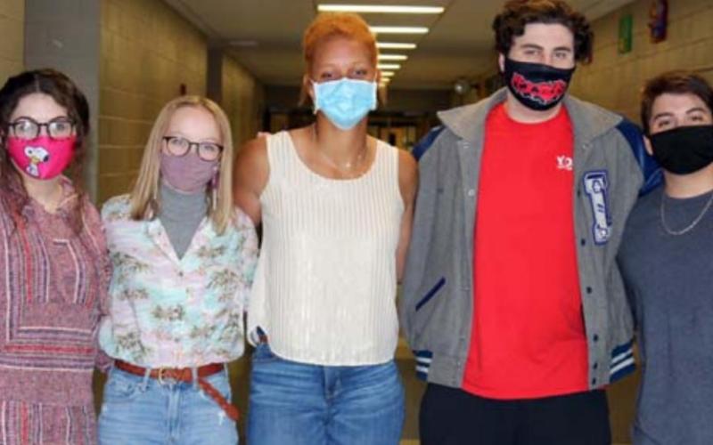 Lampasas High School qualifiers for the UIL state meet in speech and academics are, from left, Makayla Osburn (alternate), Callie Bekker, Juliana Dwamena, Cole Wheeler and Chris Ybarra (alternate). COURTESY PHOTO