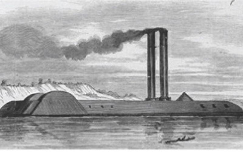 The Choctaw was at the Battle of Milliken’s Bend. “It is a vessel of the ram class, with a turret on the bow and a few broadside guns at the stern of the vessel,” wrote Harper’s Weekly, Feb. 7, 1863. Courtesy photo | Jeff Jackson collection