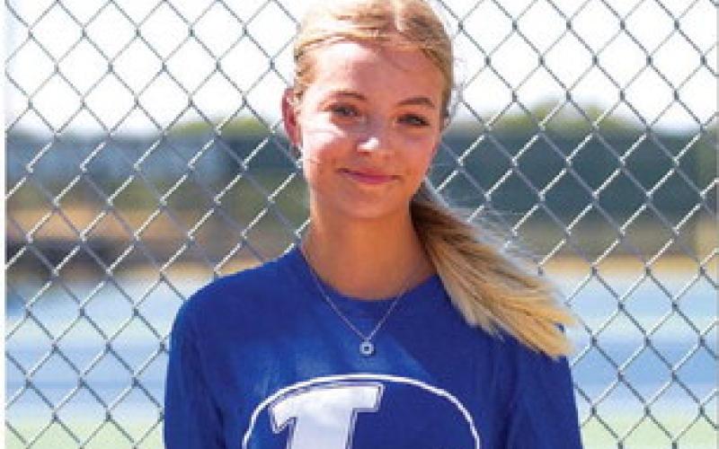 Name: Charlotte Carmack Class: Senior Sport: Tennis Favorite Movie: The Maze Runner Favorite Midnight Snack: Pineapple Favorite Social Media: TikTok Main Goal This Season: Improving Myself and Hitting Harder