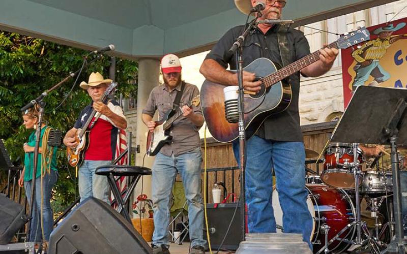 The Lucas Brothers Band’s “Little Lucas” charms on lead vocals Friday evening. adam barrios | dispatch record
