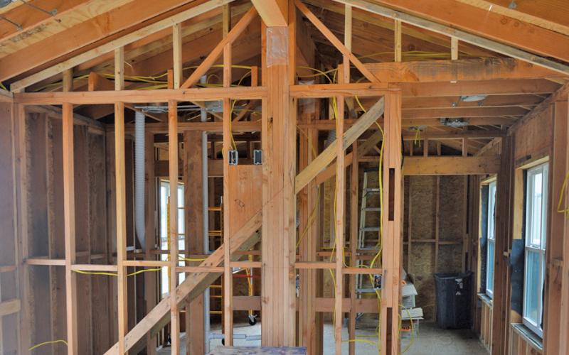 Here is an inside look of the tiny home constructed by Lampasas High School students with assistance from Creating Badger Builders. It is set to be completed by the end of 2024. erick mitchell | dispatch record