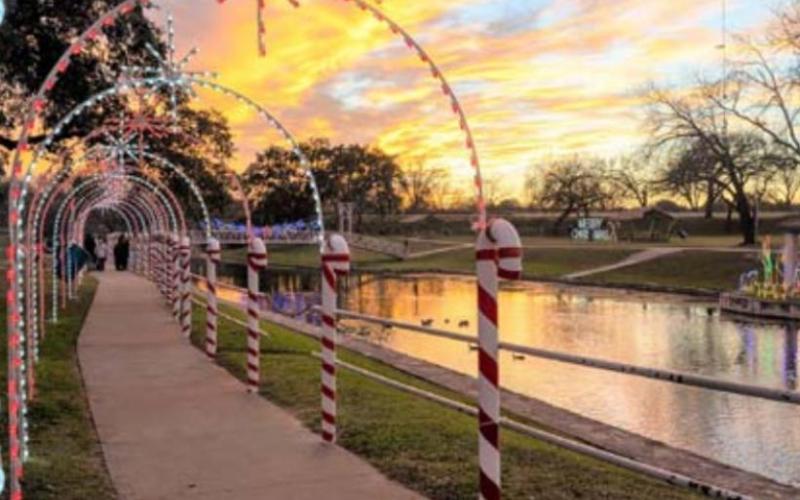 Candy Cane Lane was a beloved part of Katherine Mezger’s vision for Christmas on the Creek. FILE PHOTO