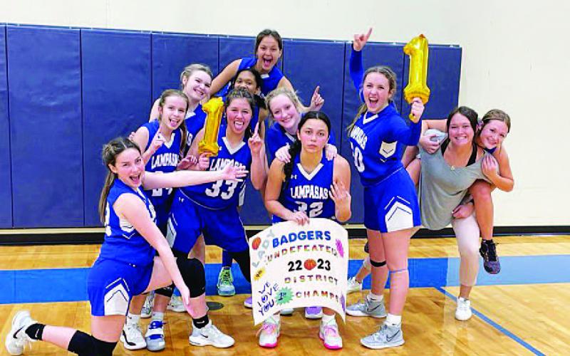 COURTESY PHOTO | REAGAN OWEN TWITTER This group of freshmen went undefeated on their way to a district title.