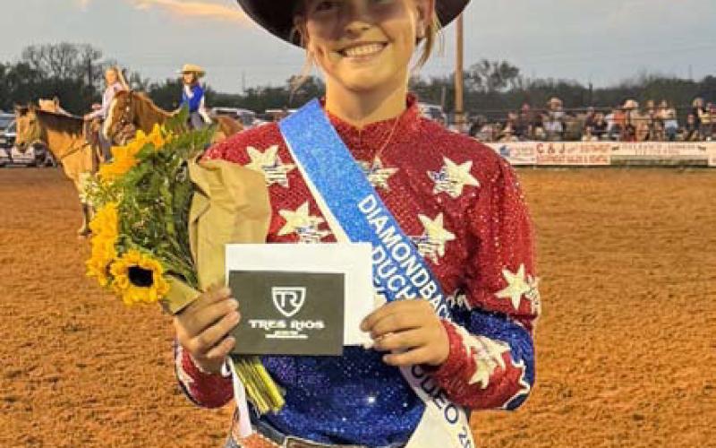 Harper Evans was named the 2025 Diamondback Jubilee Rodeo Duchess. MASON HINES | DISPATCH RECORD