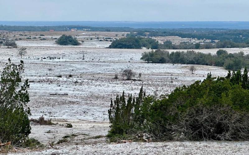 A light blanket of snow covered the ground across Lampasas County on Monday. Although temperatures as low as 9 degrees were reported in some parts of the county, the official low was 12 degrees, and the high reached 22 degrees that day. JOYCESARAH MCCABE | DISPATCH RECORD