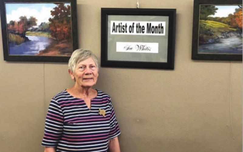 Sue Whitis, who grew up outside Lampasas, has her work displayed this month at Highland Art Gallery in Marble Falls. COURTESY PHOTO