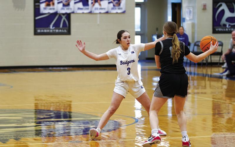 HUNTER KING | DISPATCH RECORD Kase Bumpus continues to be a standout scorer for the Lady Badgers in her freshman season.