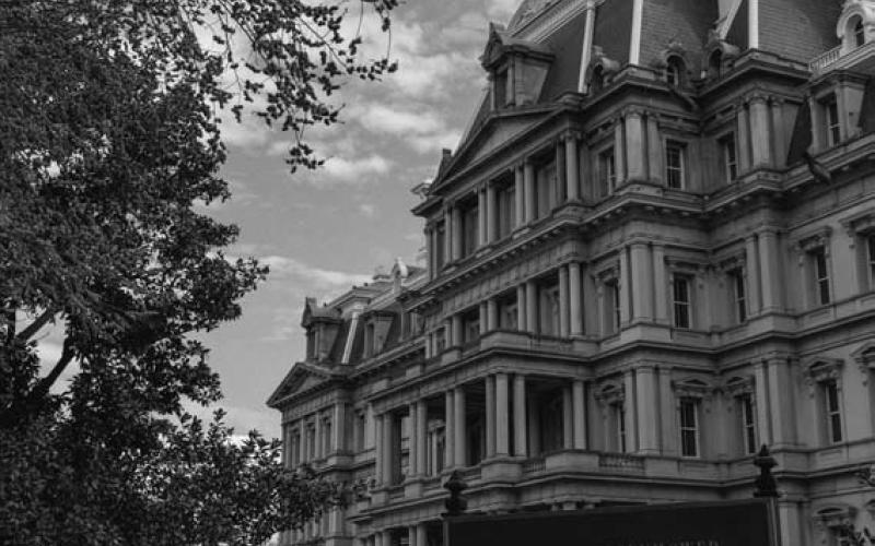 W.C. Dodson’s courthouse designs were inspired by the Second French Empire style that became popular in the 1870s after construction of this building in Washington, D.C. -- now known as the Eisenhower Executive Office Building. ZIHAO WANG -- UNSPLASH | COURTESY PHOTO
