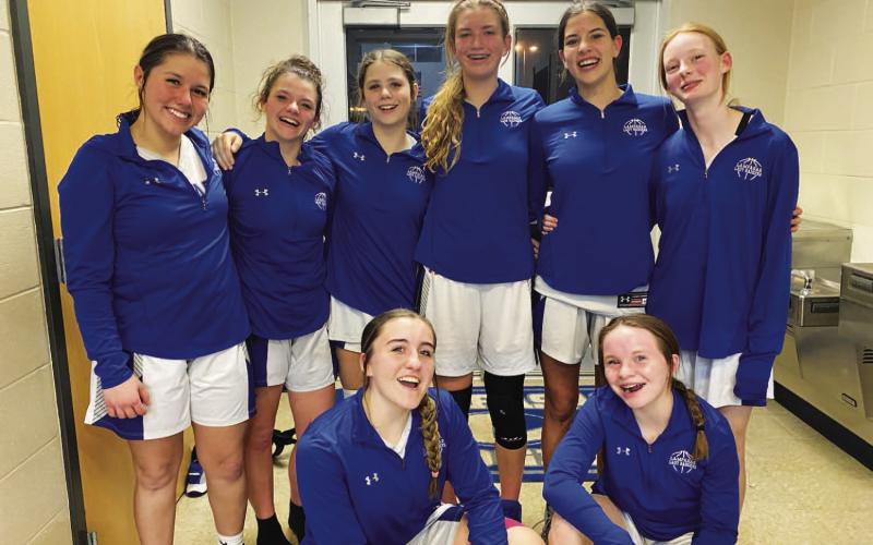COURTESY PHOTO | LAMPASAS GIRLS BASKETBALL This group of young Lady Badgers will be together for the next three or four years.