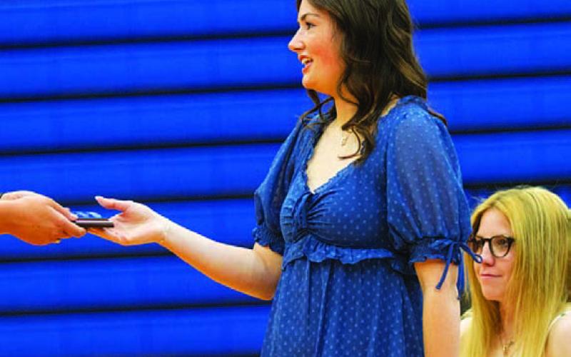 HUNTER KING | DISPATCH RECORD Brooke White was the team’s Offensive MVP.