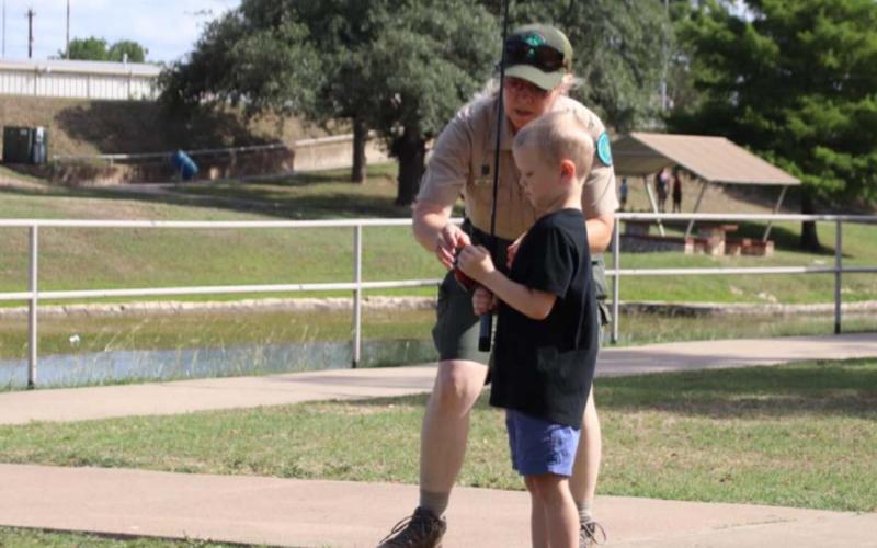 Library hosts ‘Fishing 101’ tutorial at W.M. Brook Park