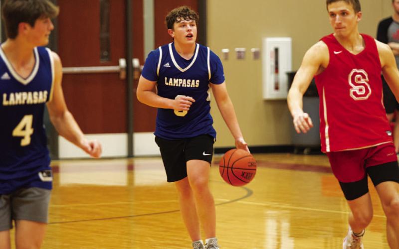 HUNTER KING | DISPATCH RECORD Aidan Nuckles was the Badgers’ leading scorer in both games on Wednesday.