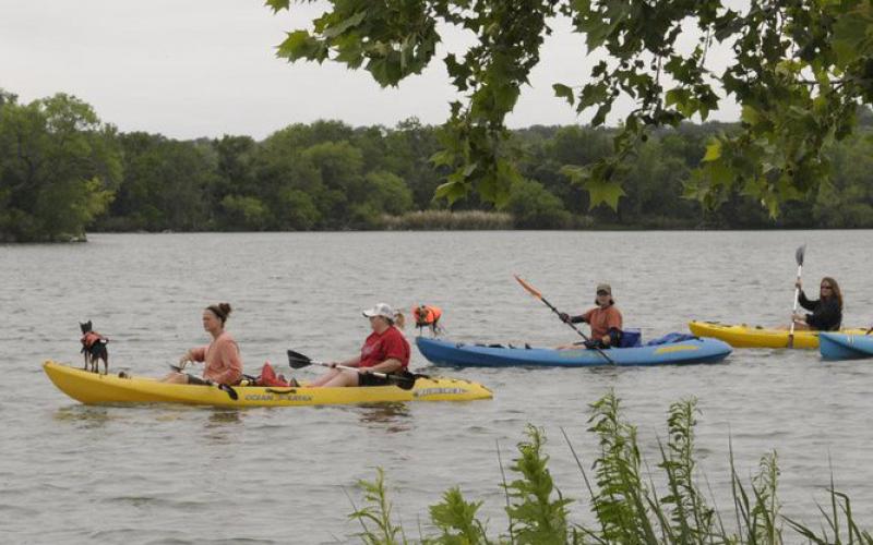 courtesy photo | Texas Parks &amp;amp; Wildlife Department Swimming and boating is popular at nearby lakes such as Colorado Bend State Park, Stillhouse Hollow Lake and Inks Lake State Park, where kayakers are pictured here enjoying a day on the water. Officials encourage swimmers and boaters to know their limits and enjoy water sports safely.