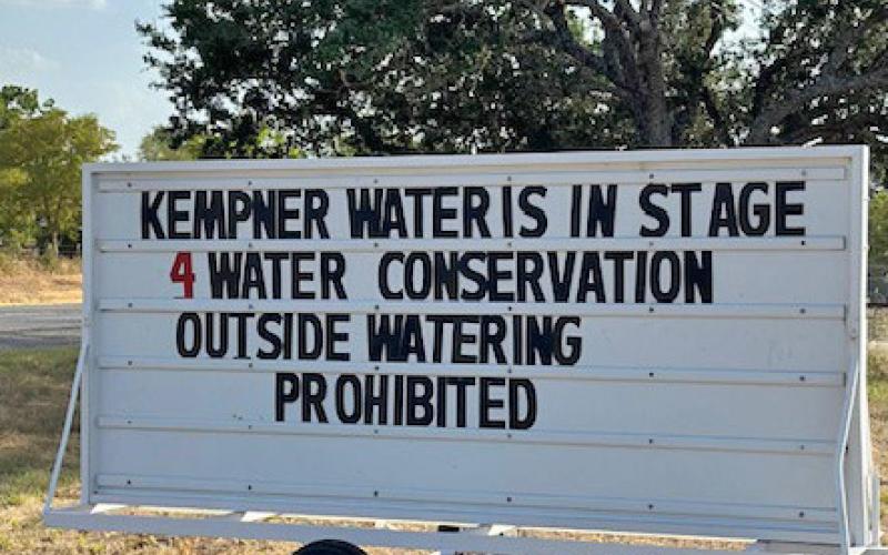 Although the city of Lampasas returned to Stage 3 conservation measures after the emergency water situation was resolved, the city of Kempner and KWSC customers remain under Stage 4 restrictions. Significant rainfall is needed to refill area lakes and reservoirs to relieve drought conditions. joycesarah mccabe | dispa tch record