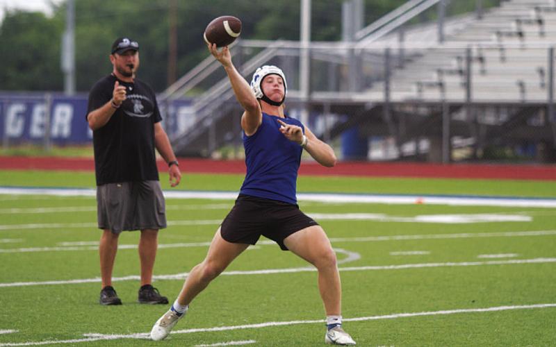FILE PHOTO Reed Jerome is contending to be the Badgers’ starting quarterback in 2023.