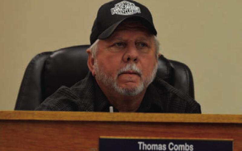 Councilman Thomas Combs offered several budget options for his colleagues to consider, each with varying tax rate increases. ERICK MITCHELL | DISPATCH REACORD