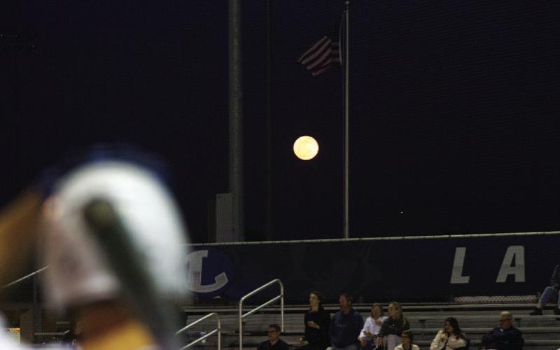 The Badgers played their final home game of the season under a full moon on Tuesday night. HUNTER KING | DISPATCH RECORD