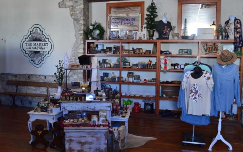 Merk &amp; Tilley’s second floor, called The Market, gives local vendors a place to sell their products. MASON HINES |DISPATCH RECORD