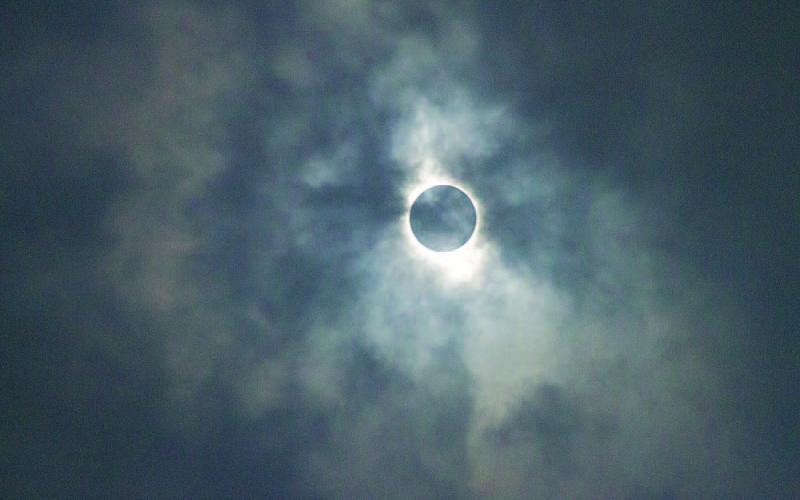Cloudy skies Monday threatened to obscure views of the sun, but the most talked-about event of the year drew countless onlookers to the county. With Lampasas directly in the line of totality, eclipse observers still enjoyed a spectacular display. HUNTER KING | DISPATCH RECORD