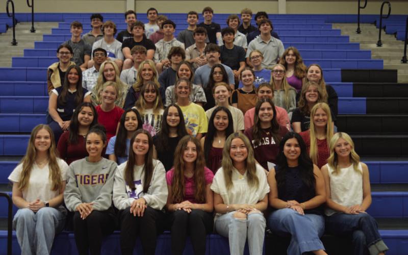 National Honor Society students recognized This group of seniors will wear NHS honor collars at their graduation ceremony on May 15, 2026. ERICK MITCHELL | DISPATCH RECORD