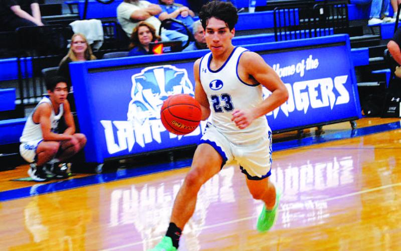 Ethan Moreno had his best game as a Badger with 16 points against Brady. HUNTER KING | DISPATCH RECORD