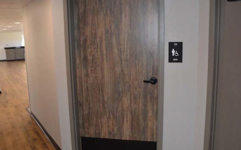 HUNTER KING | DISPATCH RECORD Bathrooms are now available on both floors of the Hostess House, and they are a new addition upstairs.