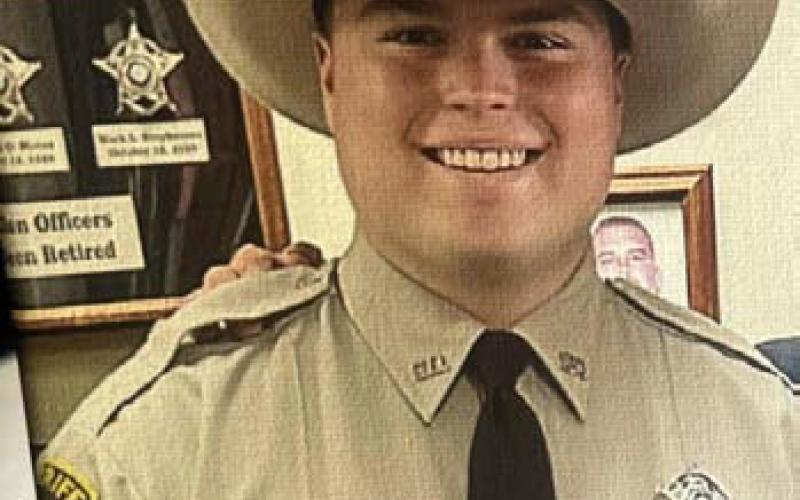 Logan Morse was sworn in as an Atascosa County deputy on March 10. courtesy photo