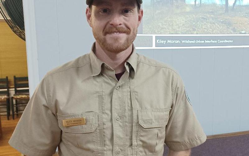 Kiley Moran of the Texas A&amp;amp;M Forest Service spoke to the February gathering of the L-M Garden and Civic Club and provided useful information on fire-resistant plants that can be used around the home. Courtesy photo