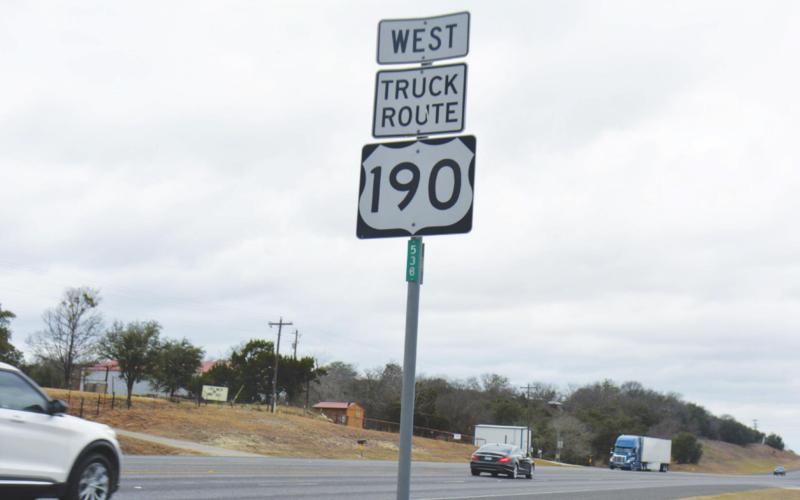 Drivers make their way to and from the Lampasas city limits Wednesday morning on U.S. Highway 190. One recent study reported that the Texas highway is among the three most dangerous roads in the country. MONIQUE BRAND | DISPATCH RECORD