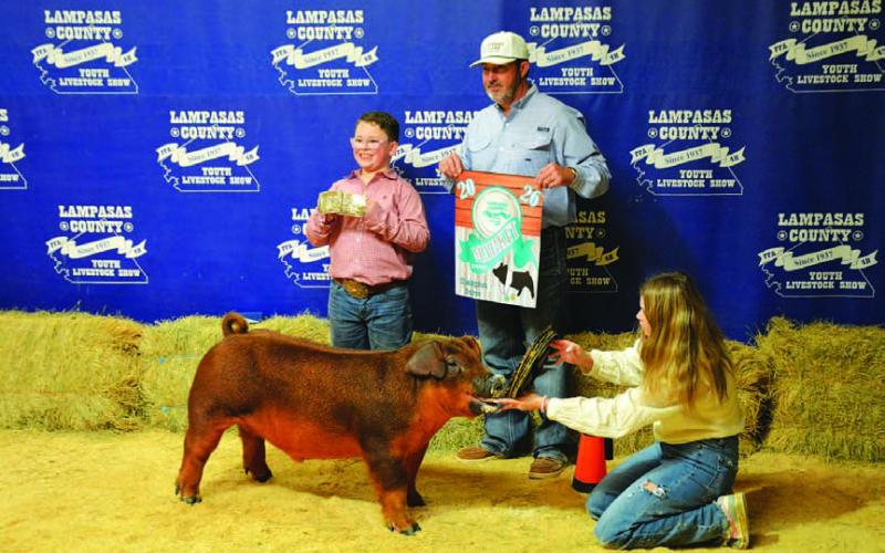 Reserve champion market swine honors also went to Ryker Shuffler. HUNTER KING | DISPATCH RECORD