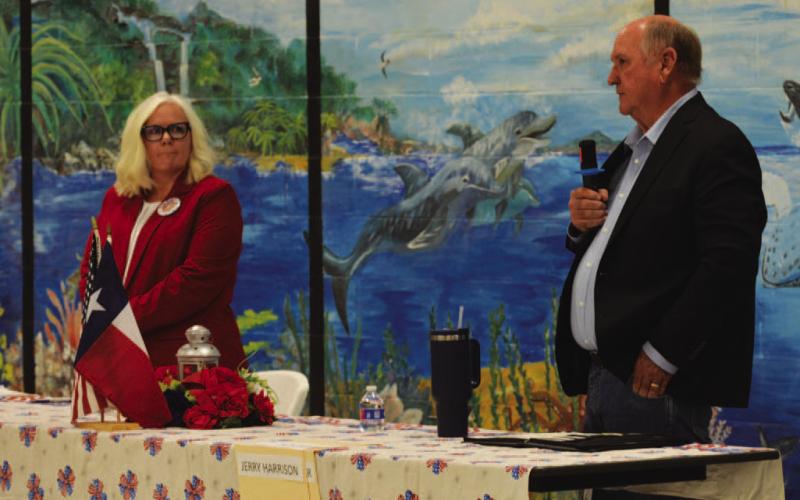 District clerk candidates Dee Ann Crawford and Jerry Harrison describe their goals for the position and highlight their experience in dealing with the public, managing staff and keeping accurate records. ERICK MITCHELL | DISPATCH RECORD