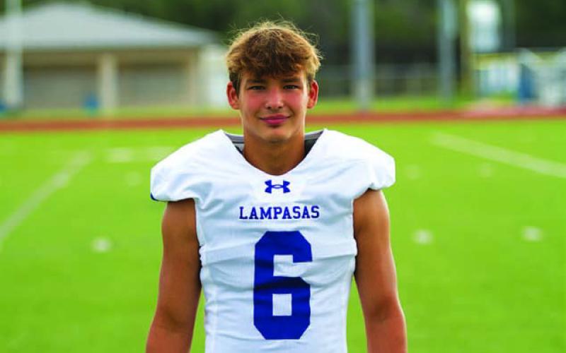 Name: Seth Reisinger Class: Senior Sport: Football Favorite Teacher or Coach: Coach Vanliew Favorite Place in Lampasas: Storm’s One Person You Look Up To: The coaching staff Main Goal This Season: Prove something