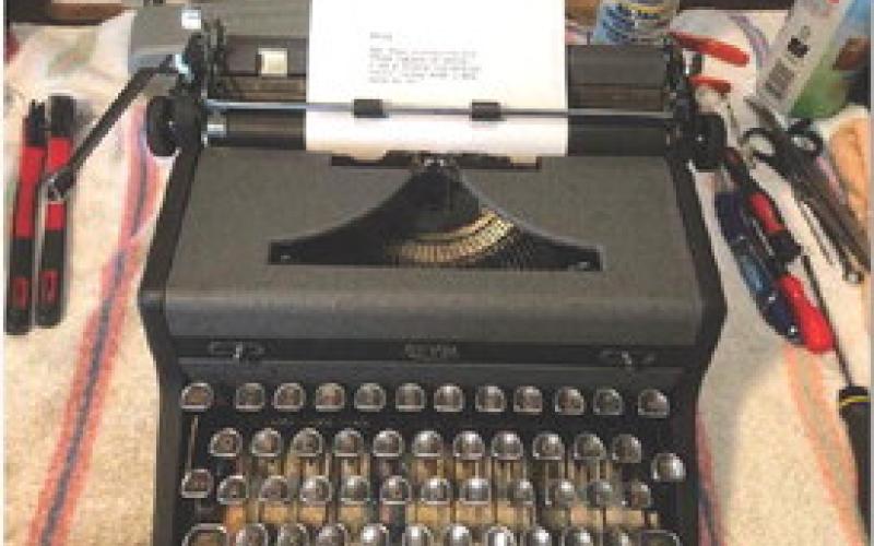 “If it’s a good typewriter, all it takes is a little tender-loving care” to repair and return its former glory, Willis said. Here is the “after” photo of the same model. COURTESY PHOTO