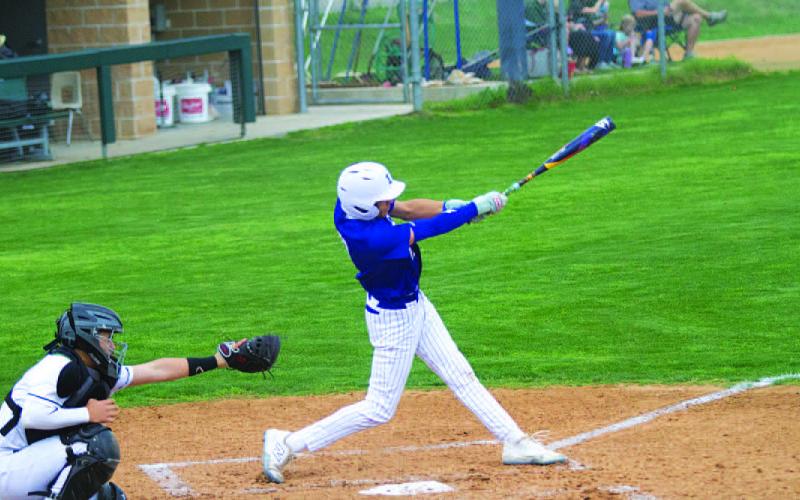 Kade Landry picked up multiple hits in the big win over Taylor last Friday. HUNTER KING | DISPATCH RECORD