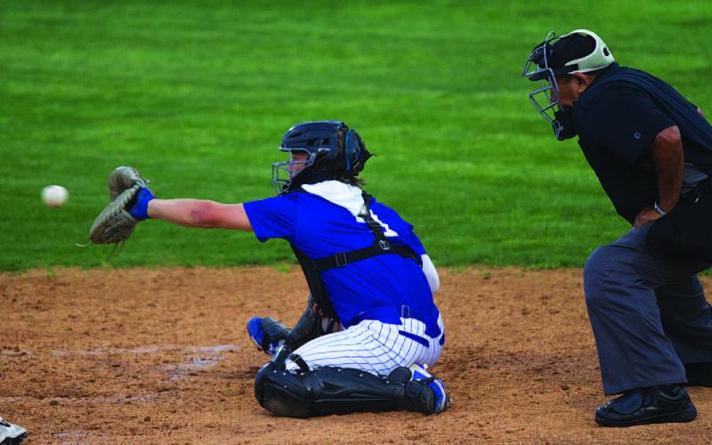 Corbin Kepler continues to be a wall behind the plate for the Badgers. HUNTER KING | DISPATCH RECORD