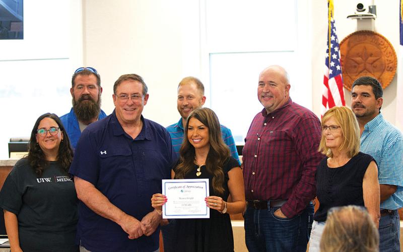 Recognizing 20 years of service to the city