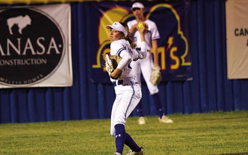 Sagen Plouff will be back patrolling to outfield this season. HUNTER KING | DISPATCH RECORD