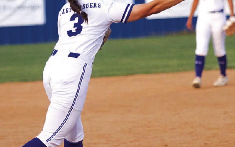 Hadlie Perry is one of several freshmen playing for Lampasas. HUNTER KING | DISPATCH RECORD