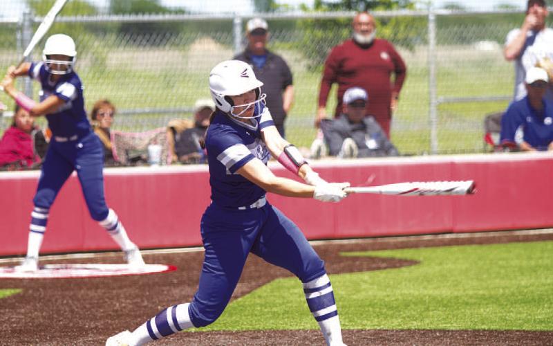 Hannah Perry finished her softball career in Lampasas with another playoff berth in 2023. HUNTER KING | DISPATCH RECORD