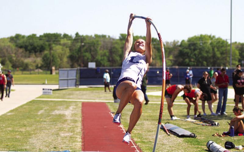 Hannah Rogers came up just short of qualifying for the state track meet in pole vault. FILE PHOTO