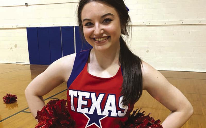 Bella Lindsey will finish her high school cheer career this summer. FILE PHOTO