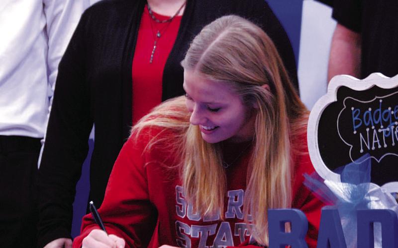 Bre Quarles will compete in both volleyball and softball for Sul Ross State University. HUNTER KING | DISPATCH RECORD