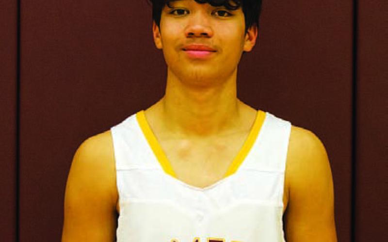 Name: Brandon Moore Class: Senior Sport: Basketball, Football and Track Favorite Movie: Happy Gilmore Favorite Midnight Snack: Oreos Favorite Social Media: Snapchat Main Goal This Season: Go to State