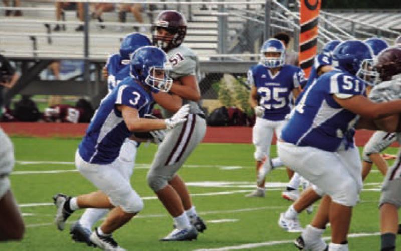 HUNTER KING | DISPATCH RECORD Jett Walker scored three times in last week’s game.