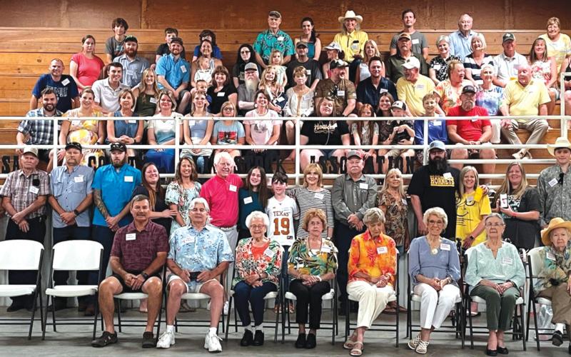 The extended McMahan family enjoyed celebrating its 50-year reunion in Lampasas. Courtesy photo