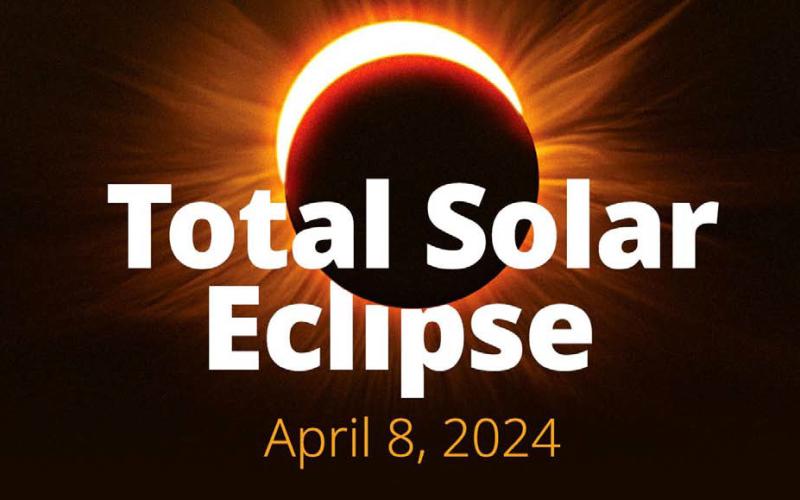 The April 8 eclipse is expected to be a phenomenal astronomical event to observe and should bring hordes of travelers to the area. The city will host a final town hall on eclipse preparations Wednesday at 6 p.m. at the former middle school cafeteria, 103 N. Western Ave. METRO CREATIVE GRAPHICS
