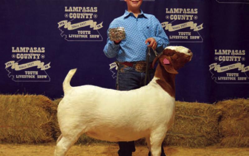 Wyatt Tucker took home Intermediate Showmanship honors in the breeding goat division. ERICK MITCHELL | DISPATCH RECORD