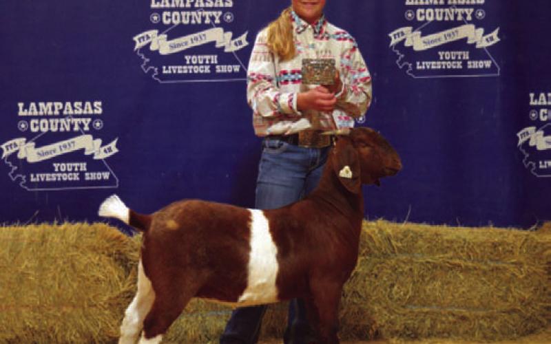 Harlee Brooks was named Junior Showman for breeding goats. ERICK MITCHELL | DISPATCH RECORD